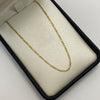 Tobillera It mini 3x1 Oro amarillo 18k +1 / 0,9 Gr / 2 mm / 24,5 Cm