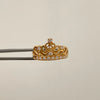 Anillo 15 Corona Casting Blanco Oro amarillo 18k / Talla 6 / 2,85 Gr
