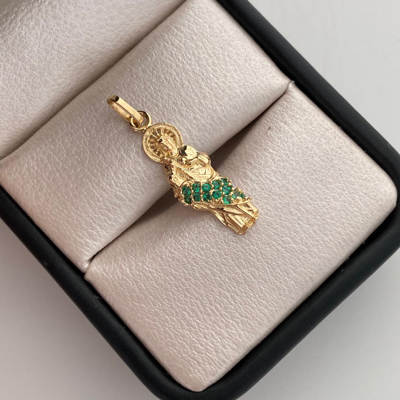 Dije San Judas silueta casting Oro amarillo 18k 1,75 Gr / 11,2 Cm