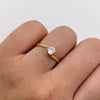 Anillo Solitario Oro amarillo 18k / Talla 7 / 2,35 Gr / 2,9 mm