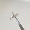 Anillo argolla de matrimonio (POR FABRICACION) Oro blanco 18k / Talla 7 1/2 / 5,15 Gr