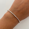 aro it enresortado oro blanco 18k +4 / 2 gr /18.5cm/ 2,3 mm