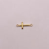 Herraje cruz lisa Oro amarillo 18k 0,32 Gr / 2 Cm