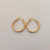 Candonga Entorchada Oro amarillo 18k 2,35 Gr / 2,3 Cm