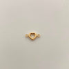 Herraje Corazon Silueta Oro amarillo 18k 0,4 Gr / 1,5 Cm