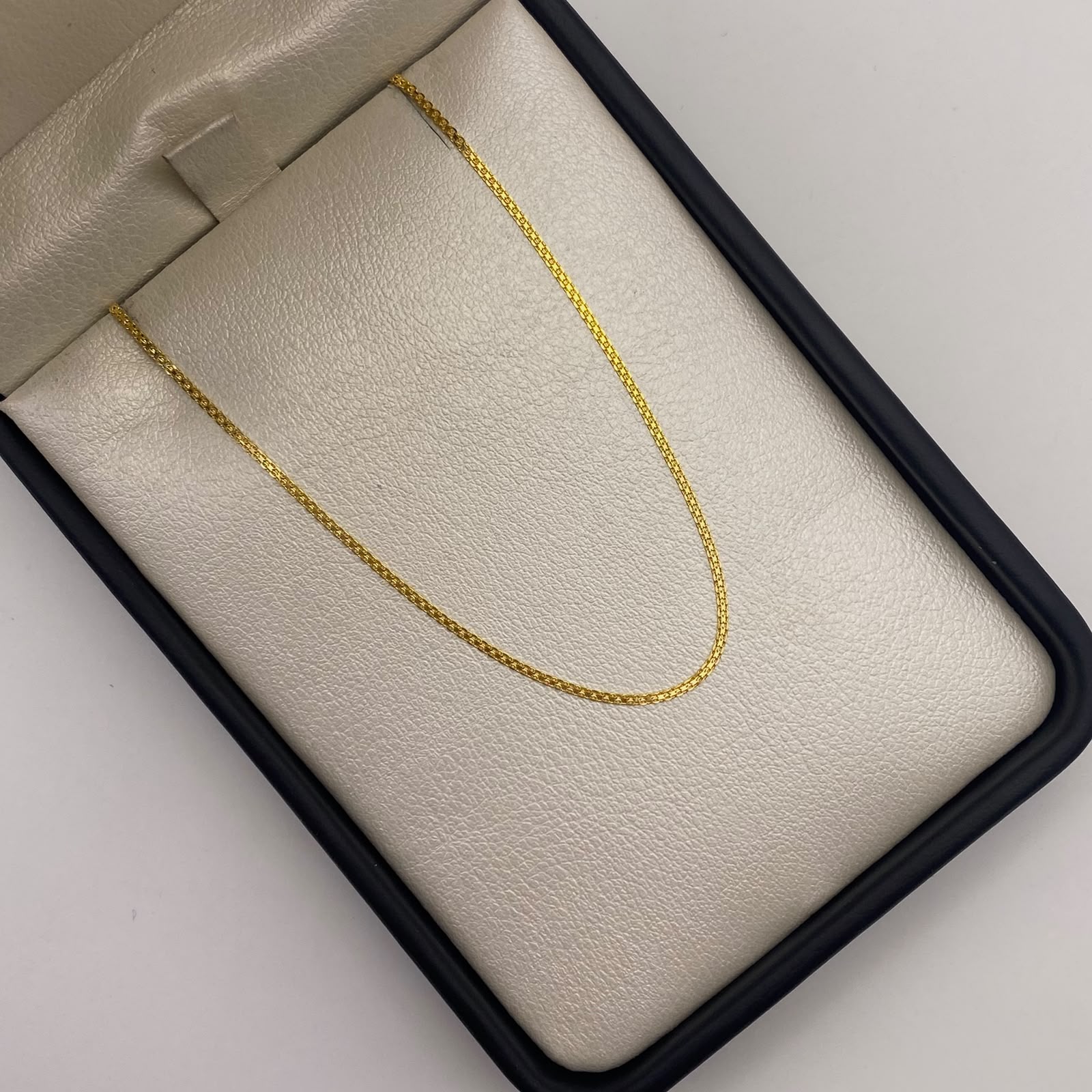 Cadena It Mini china espejo Oro amarillo 18k +1 / 1,54 Gr / 1 mm / 45 Cm