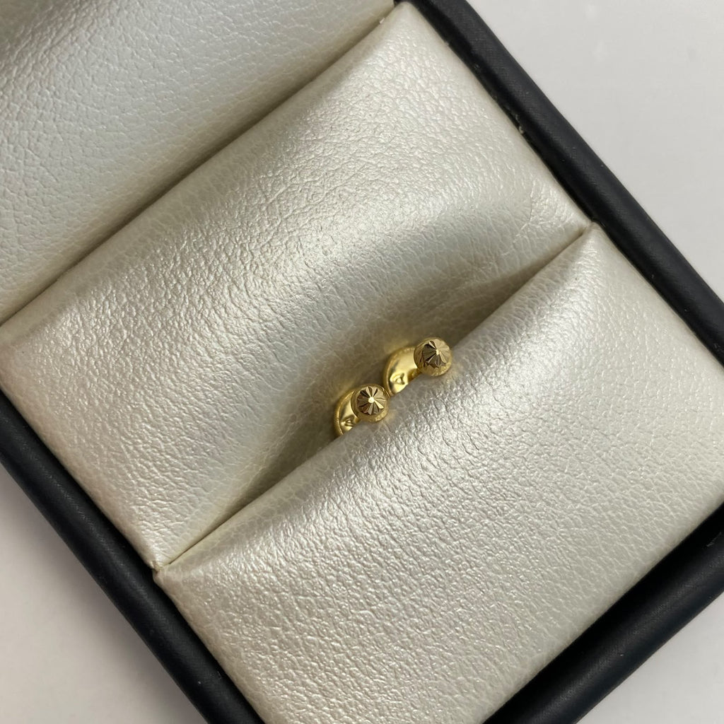 Topos media bola diamantado 3mm Oro amarillo 18k 0,4 Gr