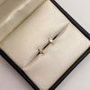 Topos Circon blanco Oro amarillo 18k 0,65 Gr / 3,8 mm