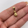 Dije bolsa dinero Oro amarillo 18k 0,55 Gr / 6,7 mm / 2 Cm