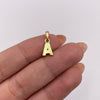 Dije letra A Oro amarillo 18k 0,65 Gr / 6,43 mm / 1,3 Cm