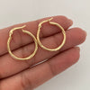 Candonga Entorchada Oro amarillo 18k 1,55 Gr / 2,5 Cm