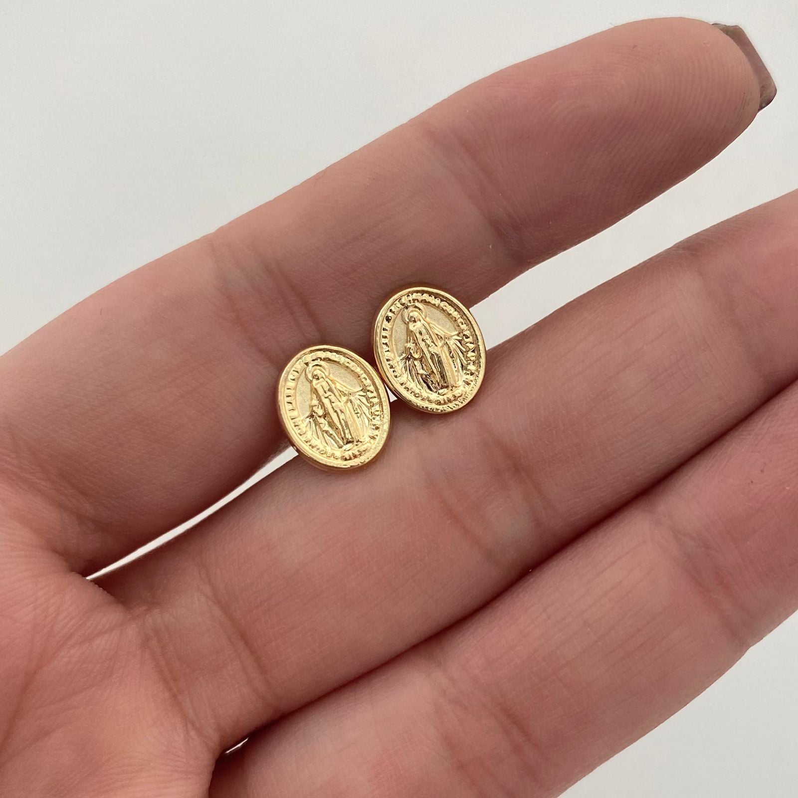 Topos Virgen Milagrosa Oro amarillo 18k 0,9 Gr / 8,7 mm