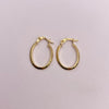 Candonga ovalada Oro amarillo 18k 0,85 Gr / 1,8 Cm