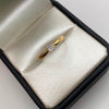 Anillo Solitario Oro amarillo 18k / Talla 7 / 1,2 Gr / 1,3 mm