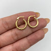 Candonga troquelada entorchada  Oro amarillo 1,1 Gr / 1,5 Cm