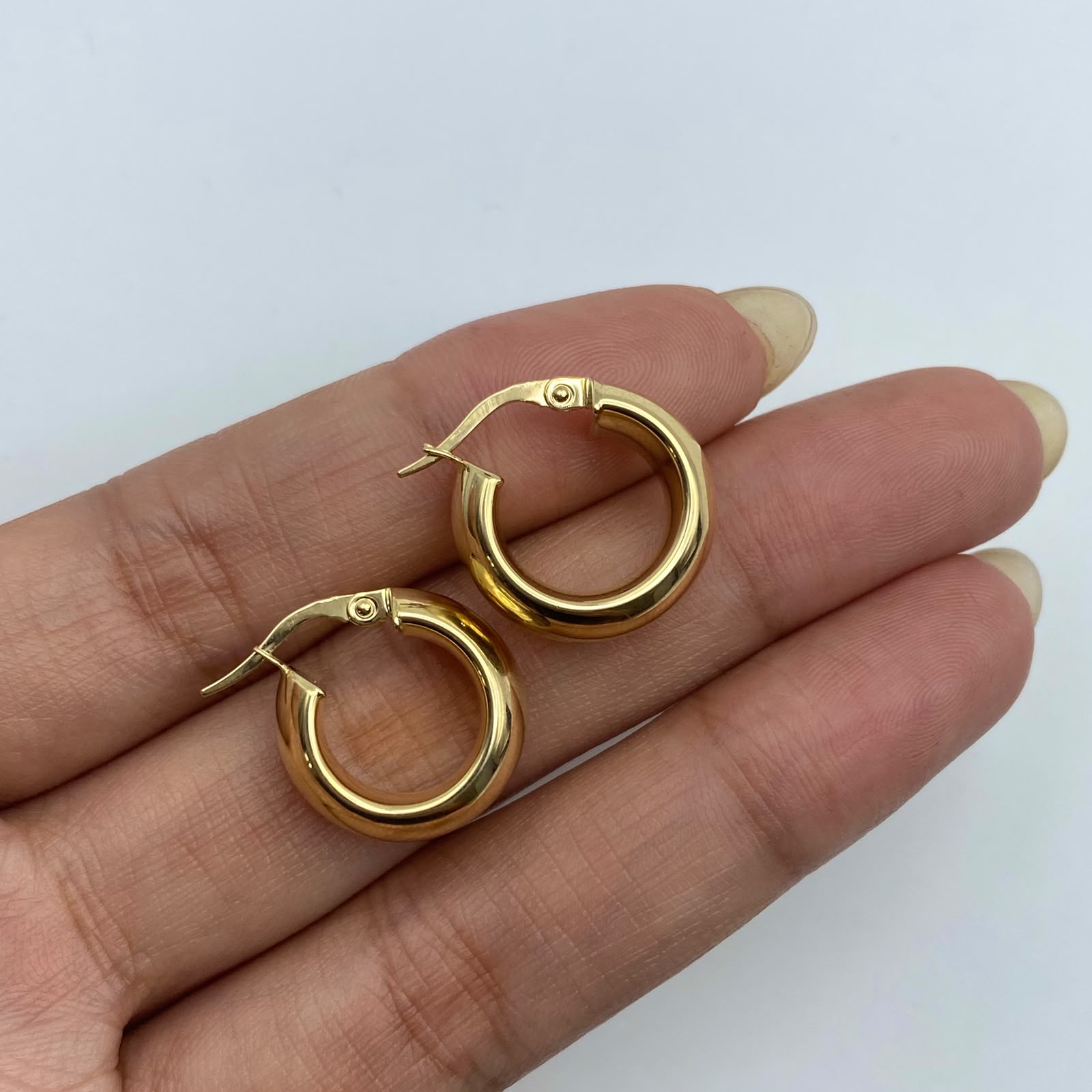 Candonga It lisa Oro amarillo 18k 3,45 Gr / 1,8 Cm