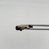 Anillo Tejido herraje eslabones hilo negro ajustable Oro amarillo 18k / Talla 7 / 0,2 Gr