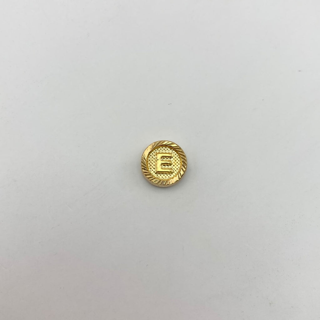 Herraje tambor letra e Oro amarillo 0,5 Gr / 1 Cm