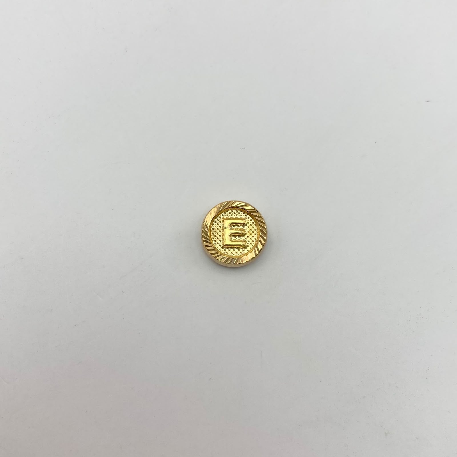 Herraje tambor letra e Oro amarillo 0,5 Gr / 1 Cm
