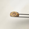 Anillo sello corona casting Oro amarillo y Oro rosa 18k / Talla 9 1/2 / 7,0 Gr