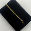 Tobillera It Cubana Oro amarillo 18k 2,44 Gr / 2,8 mm / 25,4 Cm
