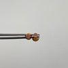 Topos Circon Rosado Oro amarillo 18k 0,45 Gr / 3 mm