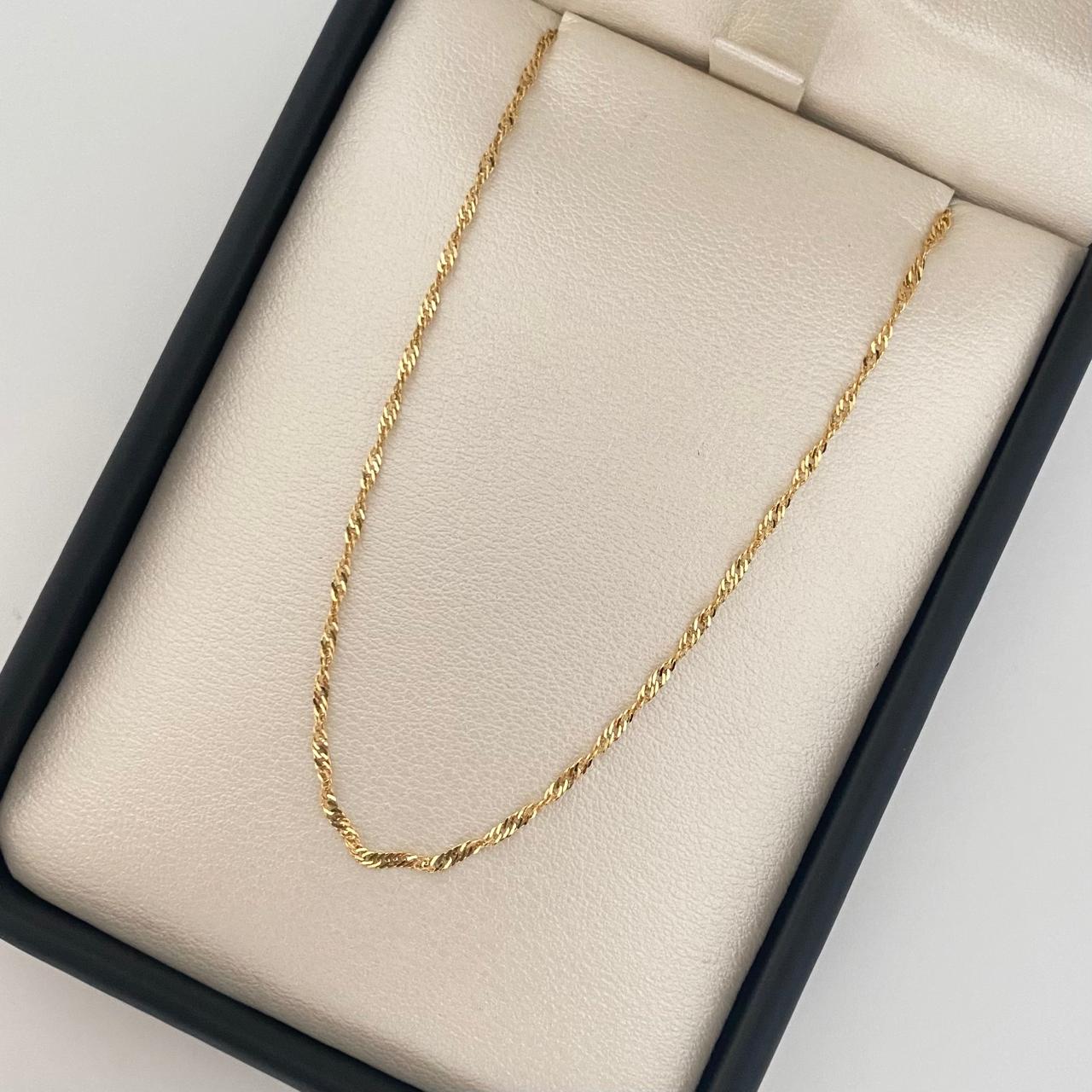 Cadena It singapur Oro amarillo 18k 1,65 Gr / 1,2 mm / 45 Cm