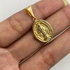 Dije virgen milagrosa Oro amarillo 18k 1,35 Gr / 14,6 mm / 3 Cm