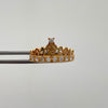 Anillo 15 Casting Blanco Oro amarillo 18k / Talla 7 / 2,45 Gr