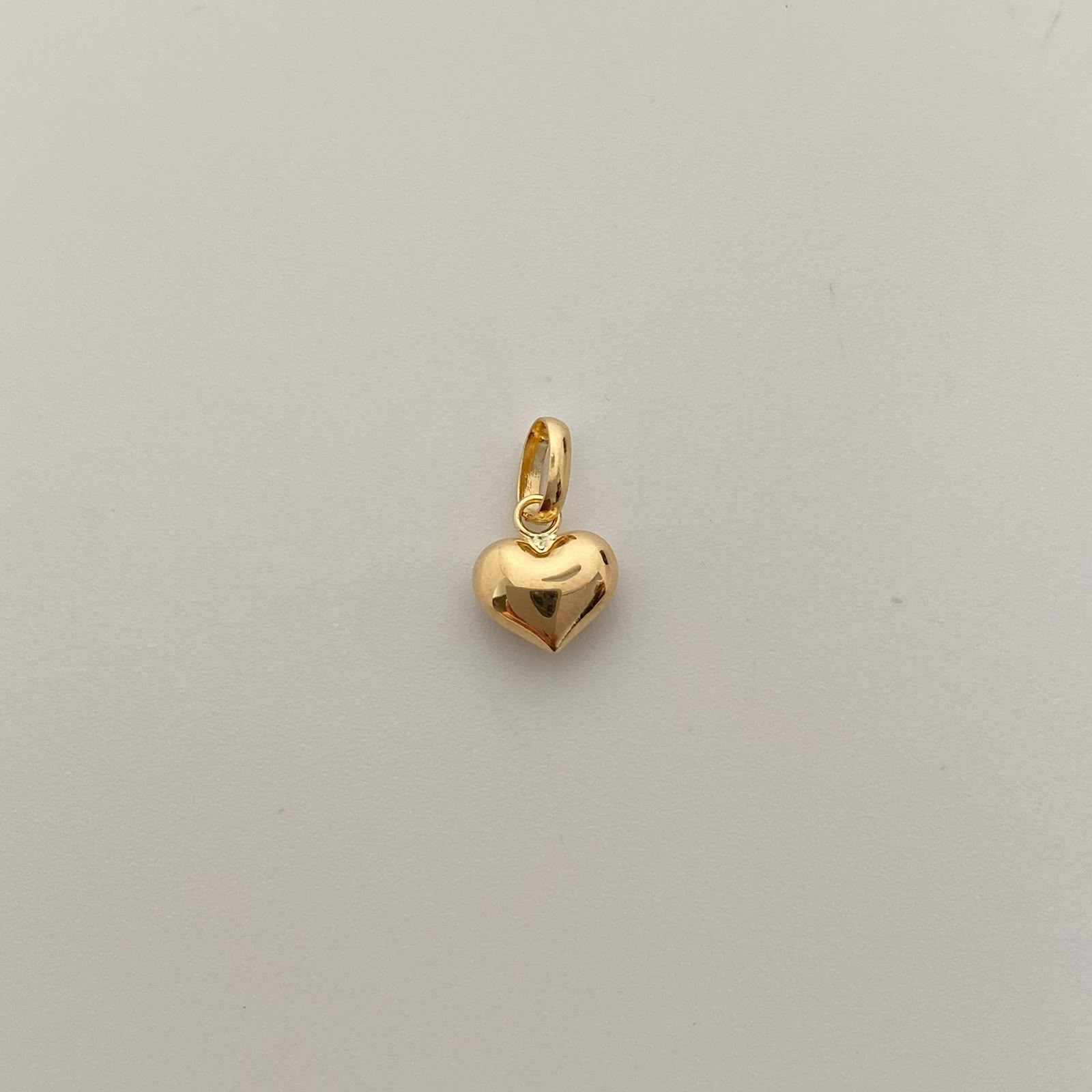 Dije Corazon Inflado Oro amarillo 18k 0,35 Gr / 7,8 mm / 1,3 Cm