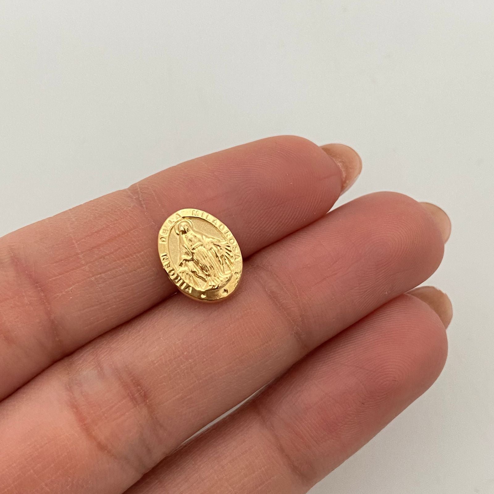 Herraje virgen milagrosa Oro amarillo 18k 0,45 Gr / 1 Cm