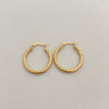 Candonga Entorchada Oro amarillo 18k 1,95 Gr / 2,5 Cm