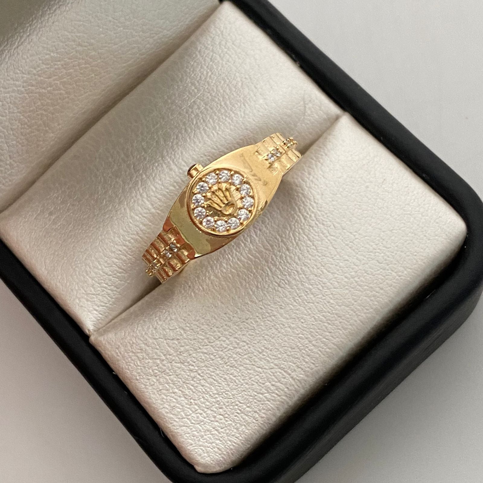 Anillo Corona Rx Casting Oro amarillo 18k / Talla 10 / 4 Gr / 4 mm