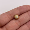 Herraje bola de fuego circones blancos Oro amarillo 18k 1,88 Gr / 0,5 Cm