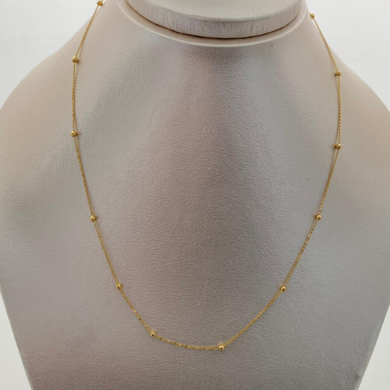 Cadena It Lluvia Oro amarillo 18k +1 / 1,65 Gr / 0,5 mm / 50 Cm