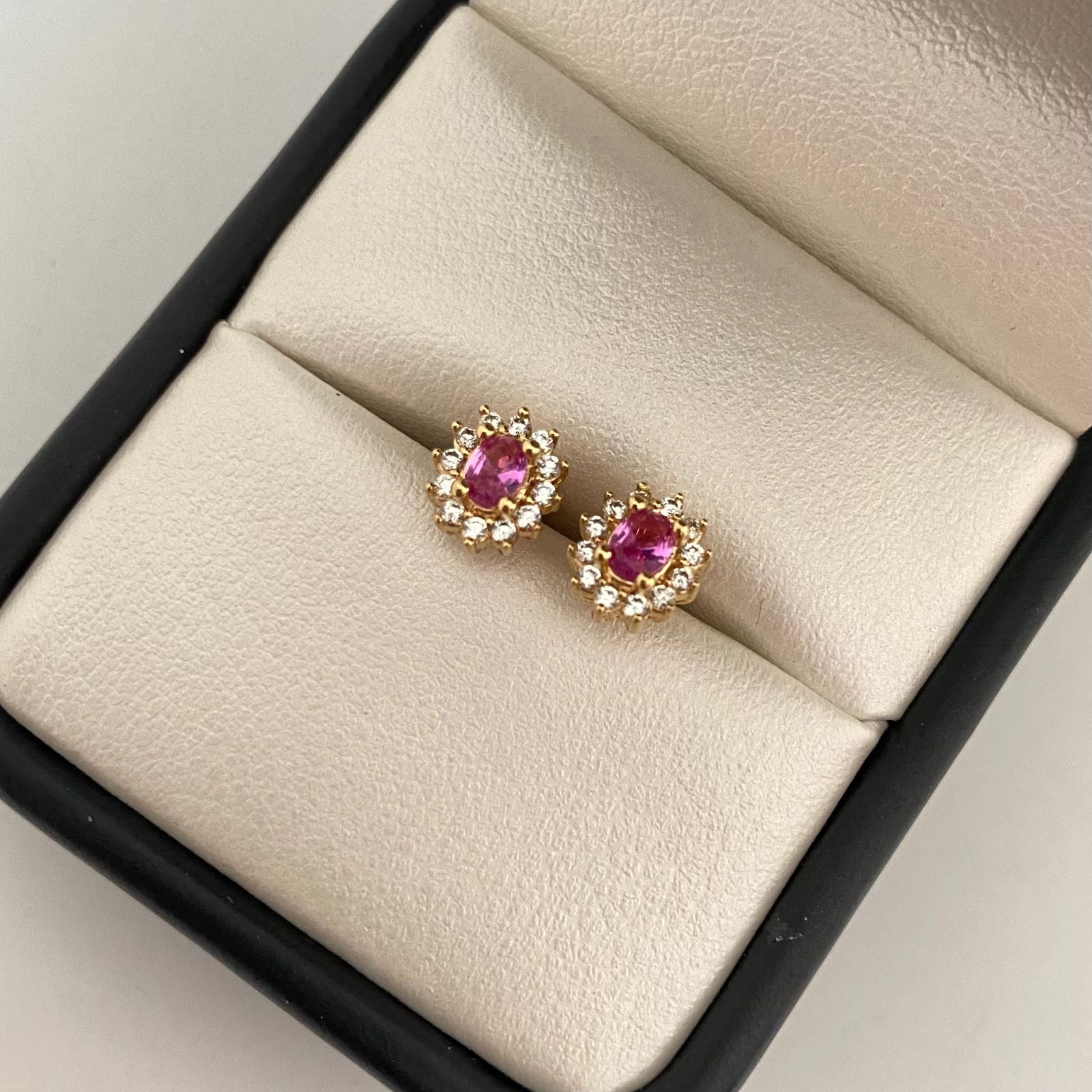 Topos flor rosa casting Oro amarillo 18k 2,35 Gr / 12,4 mm