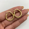 Candonga entorchado cordon  Oro amarillo 2,15 Gr / 2 Cm