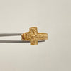 Anillo cruz con cristo  Oro amarillo 18k / Talla 6 1/2 / 2,95 Gr