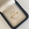 Anillo eslabones gc  Oro amarillo 18k / Talla 6 / 2,15 Gr