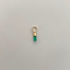 Dije Canutillo Esmeralda Oro amarillo 18k 0,1 Gr / 2,9 mm / 1 Cm