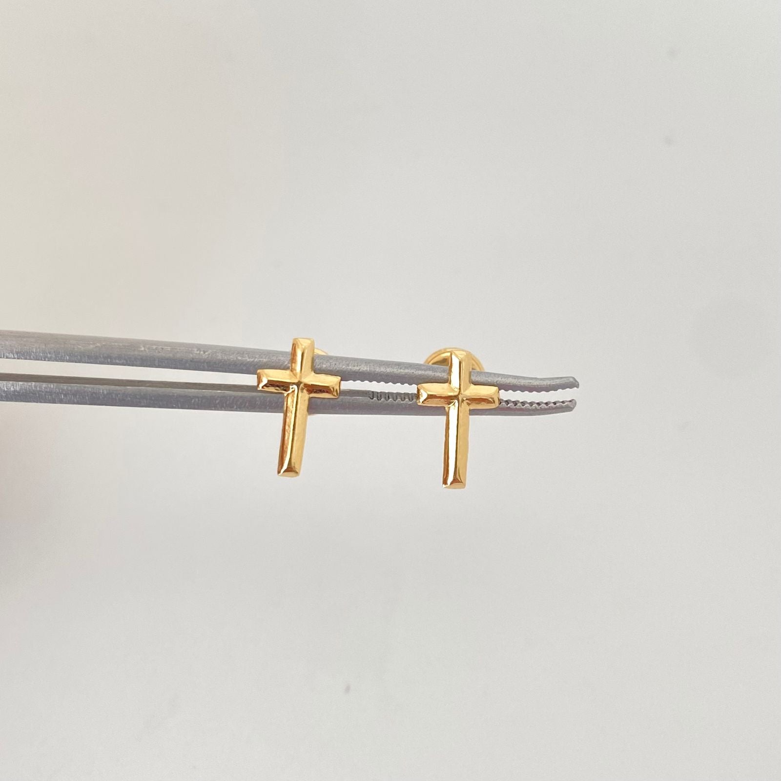 Topos cruz Oro amarillo 18k 0,55 Gr / 6,0 mm