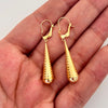 Candonga Gota Oro amarillo 18k 1,1 Gr / 4 Cm