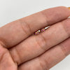 Topos Tres circones fucsias Oro amarillo 18k 0,55 Gr / 4,0 mm