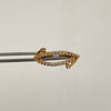Anillo Casting Doble Oro amarillo 18k / Talla 7 1/2 / 1,95 Gr / 1,3 mm