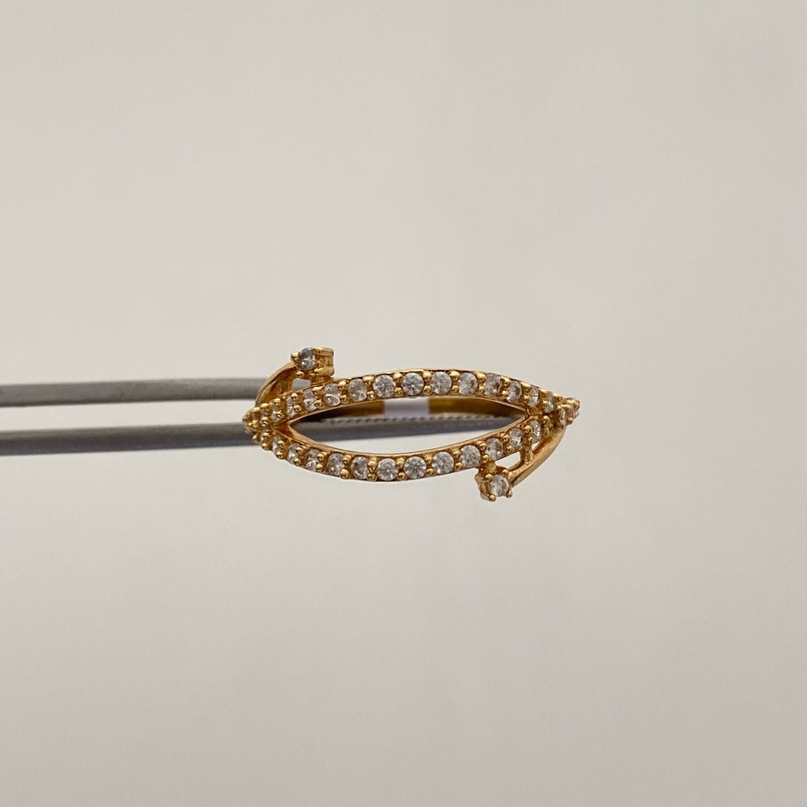 Anillo Casting Doble Oro amarillo 18k / Talla 7 1/2 / 1,95 Gr / 1,3 mm