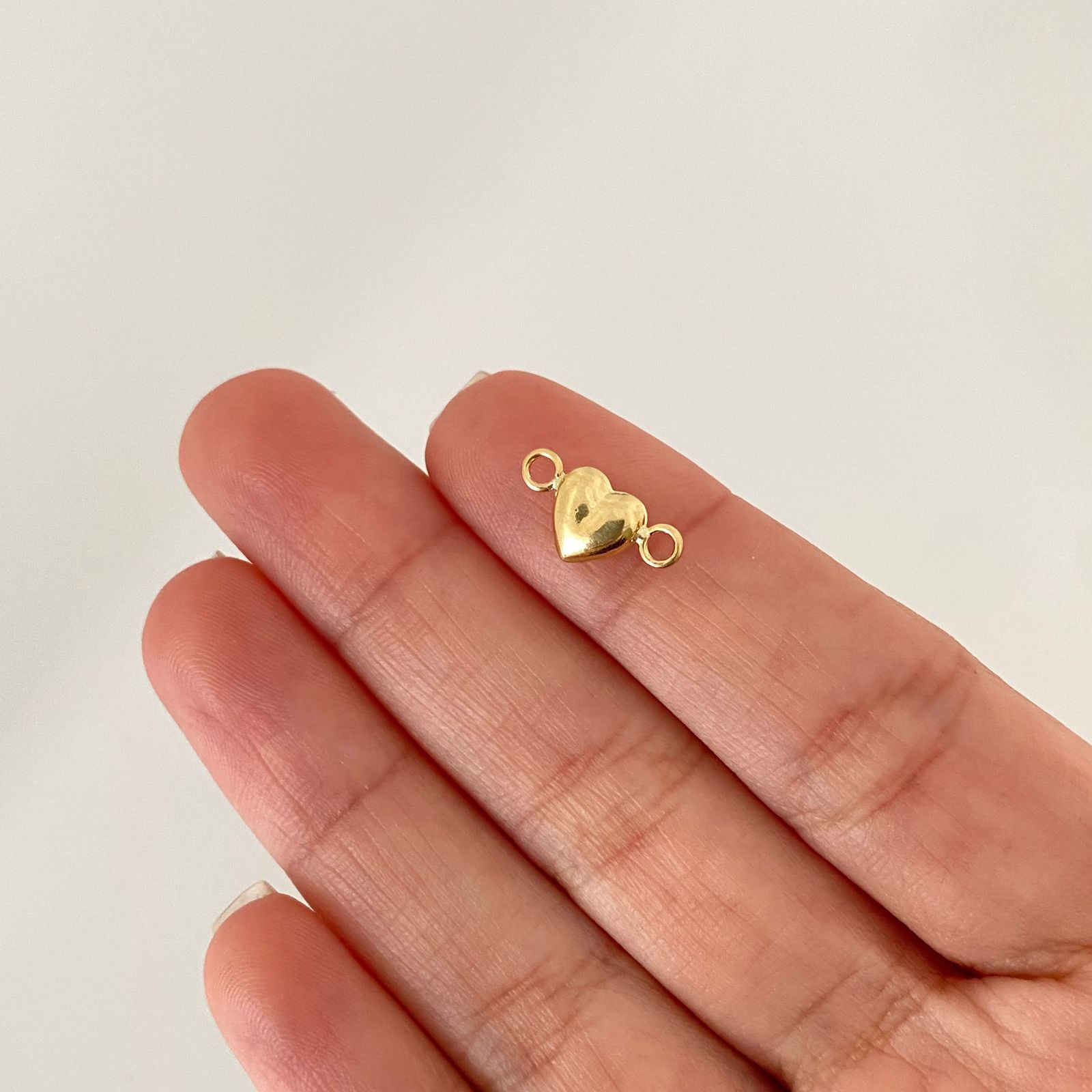 Herraje corazon inflado Oro amarillo 18k 0,4 Gr / 1,4 Cm