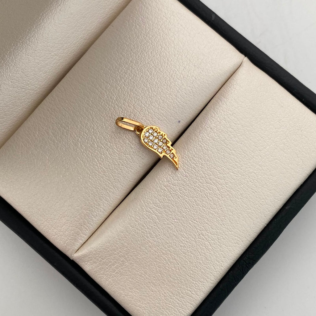 Dije Ala Casting Oro amarillo 18k 0,85 Gr / 5,5 mm / 1,7 Cm