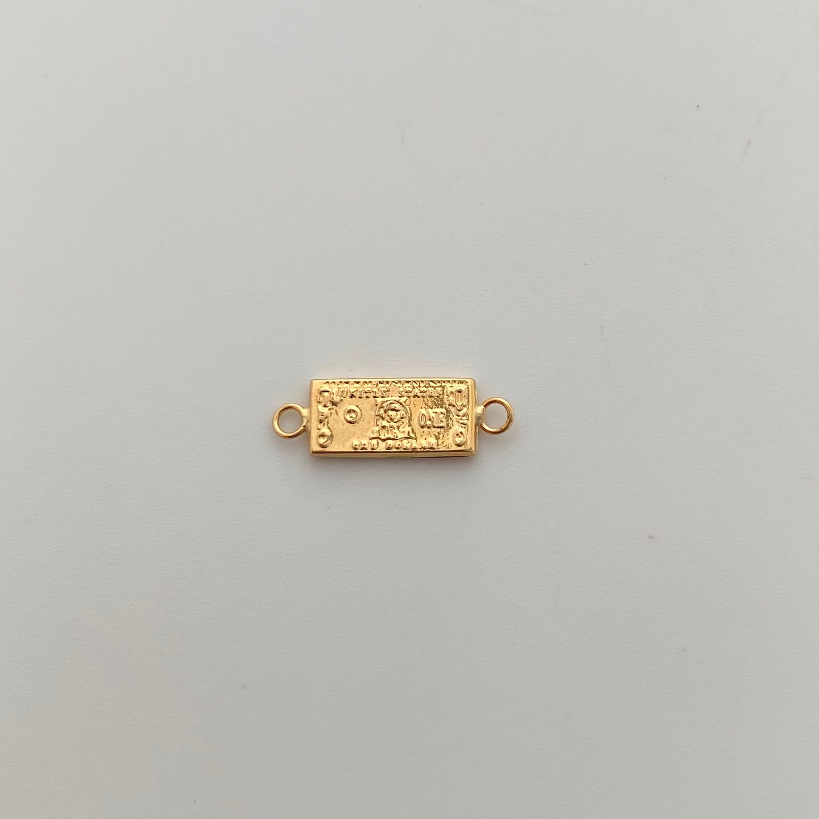Herraje Dolar Oro amarillo 18k 0,6 Gr / 2 Cm