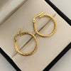 Candonga Entorchada Oro amarillo 18k 1,7 Gr / 2,4 Cm
