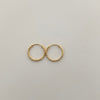 Candonga imperdible diamantada Oro amarillo 18k 0,7 Gr / 1,2 Cm